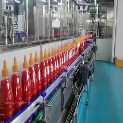 10000bph 500ml πλήρης αυτόματη κέτσαπ μπουκαλιών υλικών πληρώσεως πλήρωσης μηχανών γυαλιού μηχανή πλήρωσης κέτσαπ μπουκαλιών μπουκαλιών πλαστική